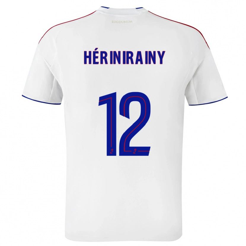 Danxen Herren Mark Hérinirainy #12 Weiß Rot Heimtrikot Trikot 2025/26 T-Shirt
