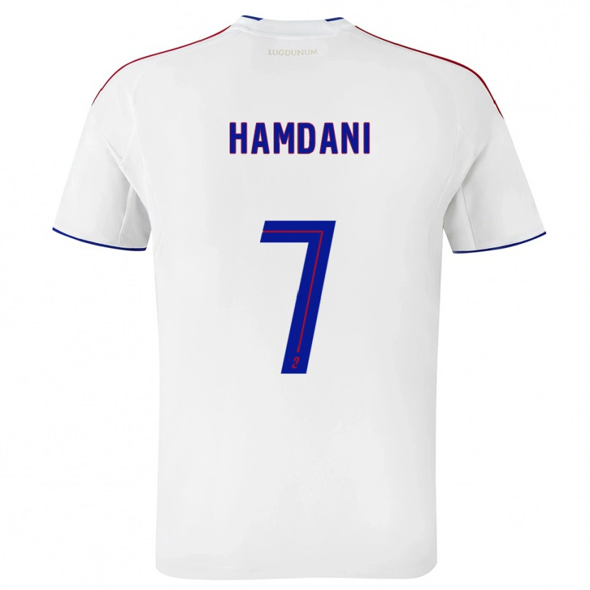 Danxen Herren Adil Hamdani #7 Weiß Rot Heimtrikot Trikot 2025/26 T-Shirt