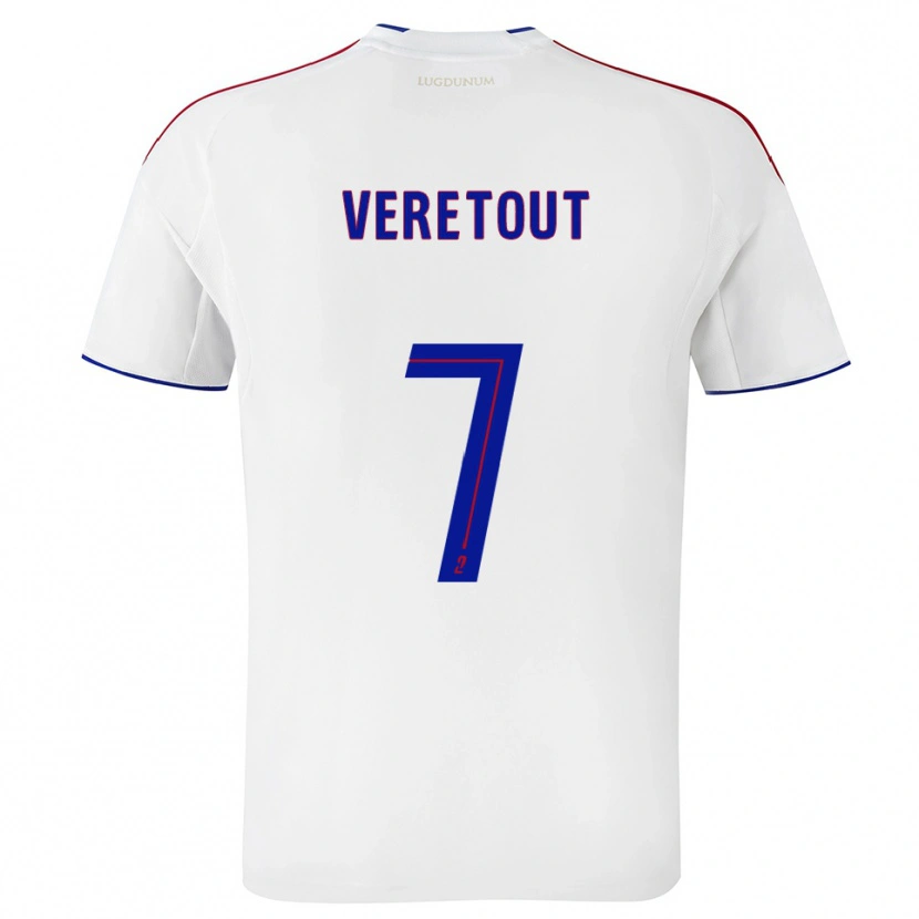 Danxen Herren Jordan Veretout #7 Weiß Rot Heimtrikot Trikot 2025/26 T-Shirt