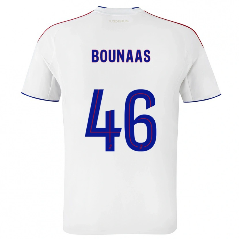 Danxen Herren Idris Bounaas #46 Weiß Rot Heimtrikot Trikot 2025/26 T-Shirt