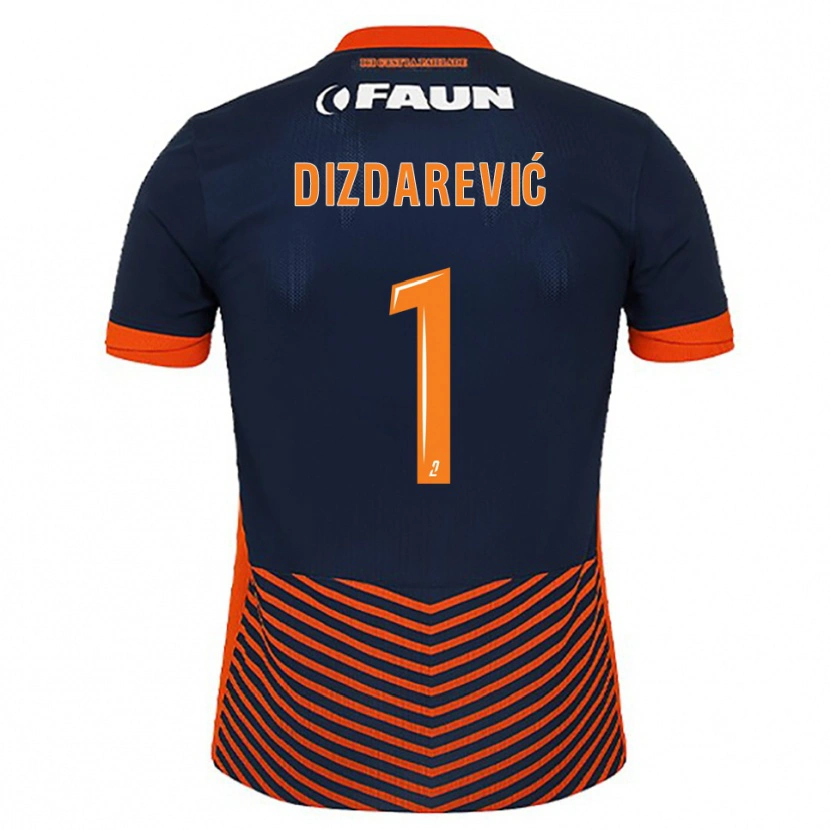 Danxen Herren Belmin Dizdarevic #1 Mitternachtsblau Orange Heimtrikot Trikot 2025/26 T-Shirt