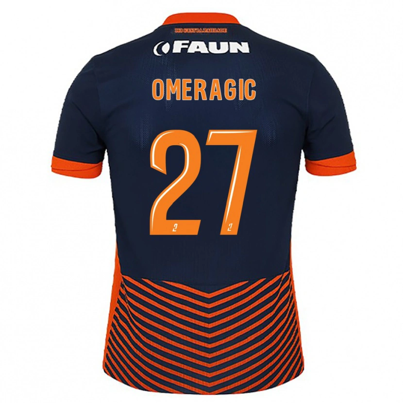 Danxen Herren Becir Omeragic #27 Mitternachtsblau Orange Heimtrikot Trikot 2025/26 T-Shirt