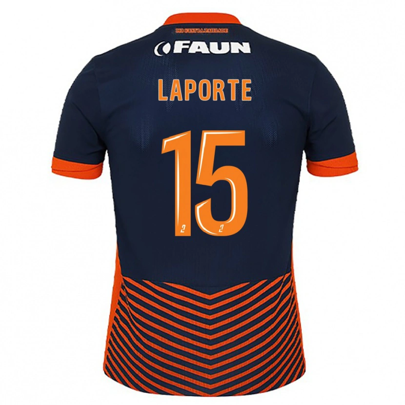 Danxen Herren Julien Laporte #15 Mitternachtsblau Orange Heimtrikot Trikot 2025/26 T-Shirt