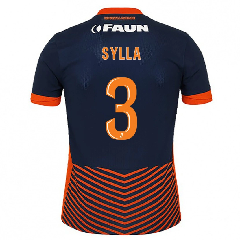 Danxen Herren Issiaga Sylla #3 Mitternachtsblau Orange Heimtrikot Trikot 2025/26 T-Shirt