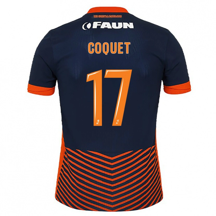 Danxen Herren Judith Coquet #17 Mitternachtsblau Orange Heimtrikot Trikot 2025/26 T-Shirt
