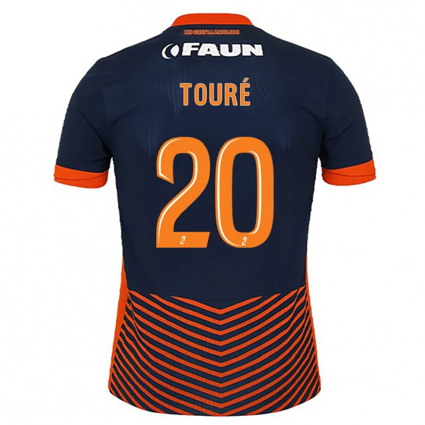 Danxen Herren Birama Touré #20 Mitternachtsblau Orange Heimtrikot Trikot 2025/26 T-Shirt