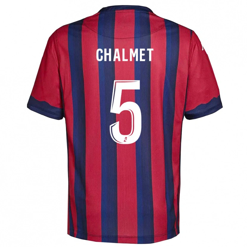 Danxen Herren Mélanie Chalmet #5 Burgunder Marine Heimtrikot Trikot 2025/26 T-Shirt