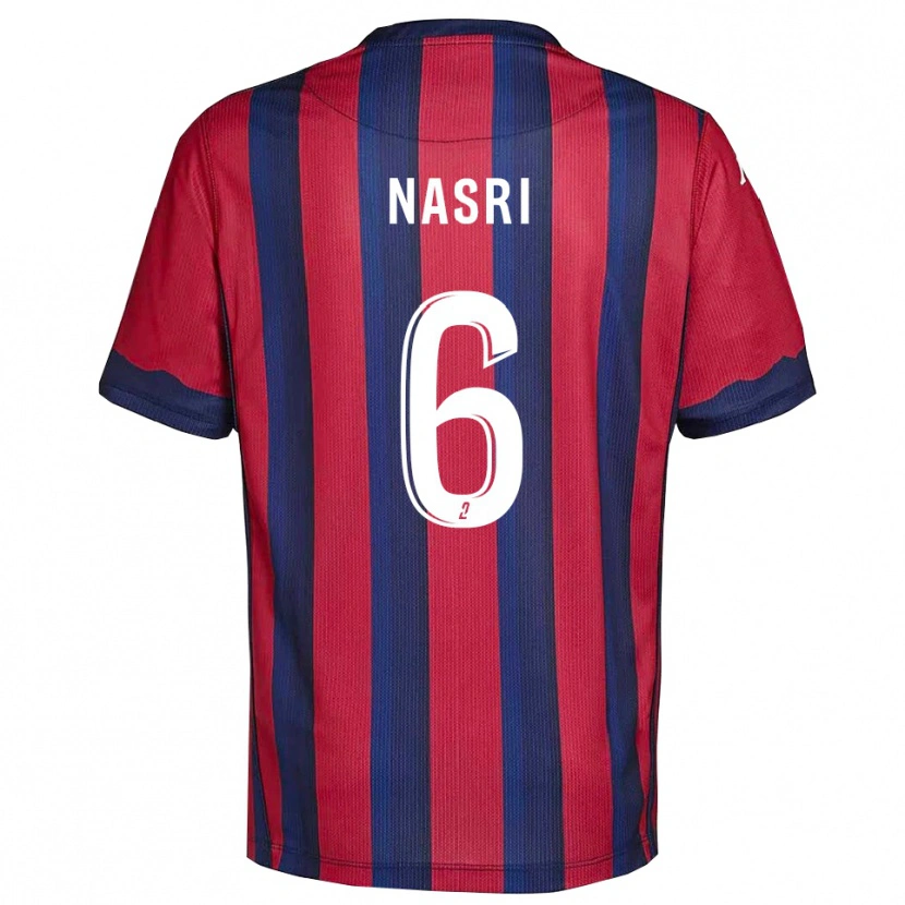 Danxen Herren Rayane Nasri #6 Burgunder Marine Heimtrikot Trikot 2025/26 T-Shirt