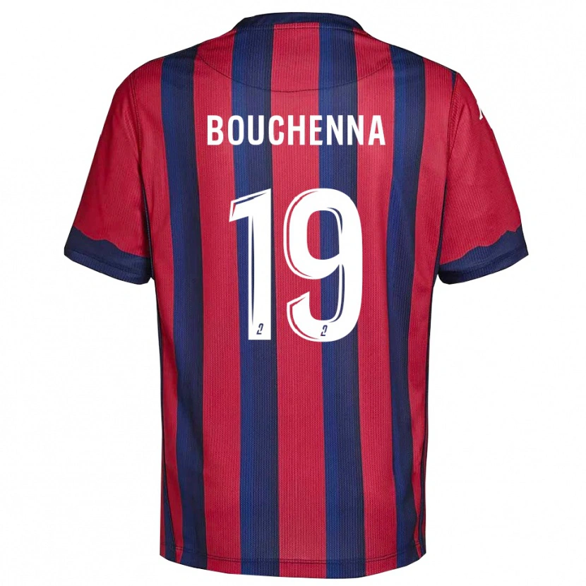 Danxen Herren Mohamed-Amine Bouchenna #19 Burgunder Marine Heimtrikot Trikot 2025/26 T-Shirt