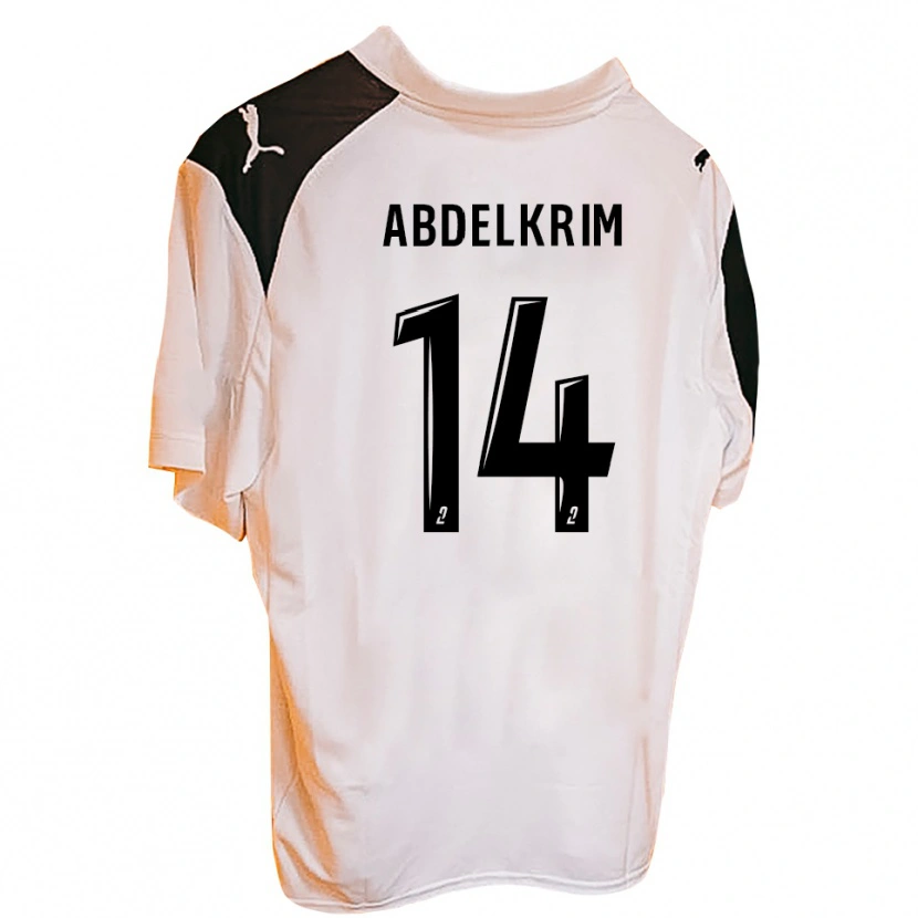 Danxen Herren Iliès Abdelkrim #14 Schwarz Weiß Heimtrikot Trikot 2025/26 T-Shirt
