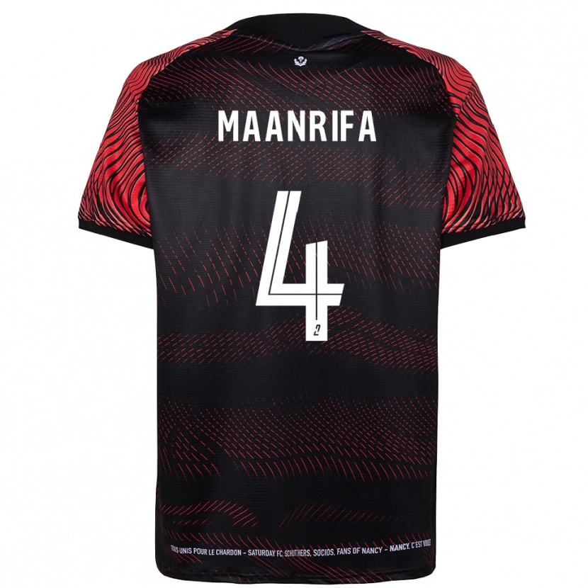 Danxen Herren Elfayed Maanrifa #4 Weiß Rot Heimtrikot Trikot 2025/26 T-Shirt