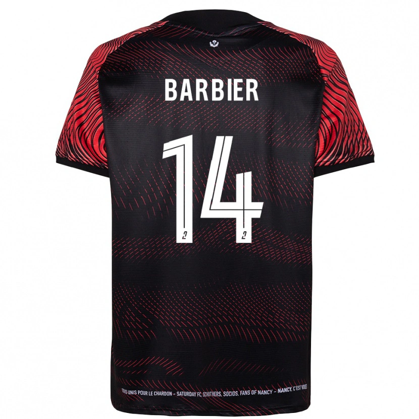 Danxen Herren Hugo Barbier #14 Weiß Rot Heimtrikot Trikot 2025/26 T-Shirt