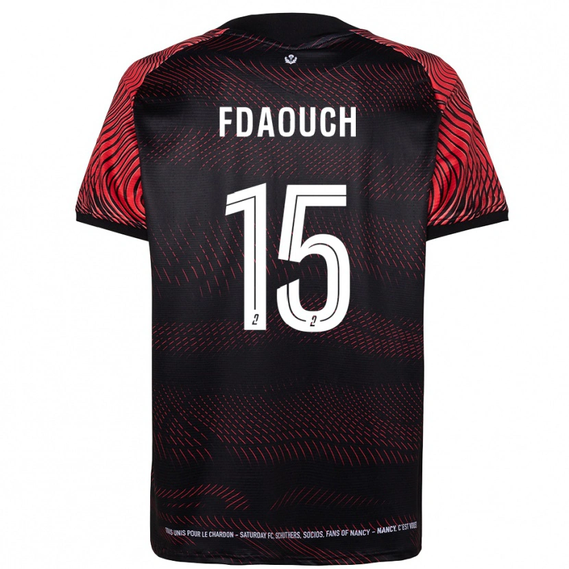 Danxen Herren Zakaria Fdaouch #15 Weiß Rot Heimtrikot Trikot 2025/26 T-Shirt