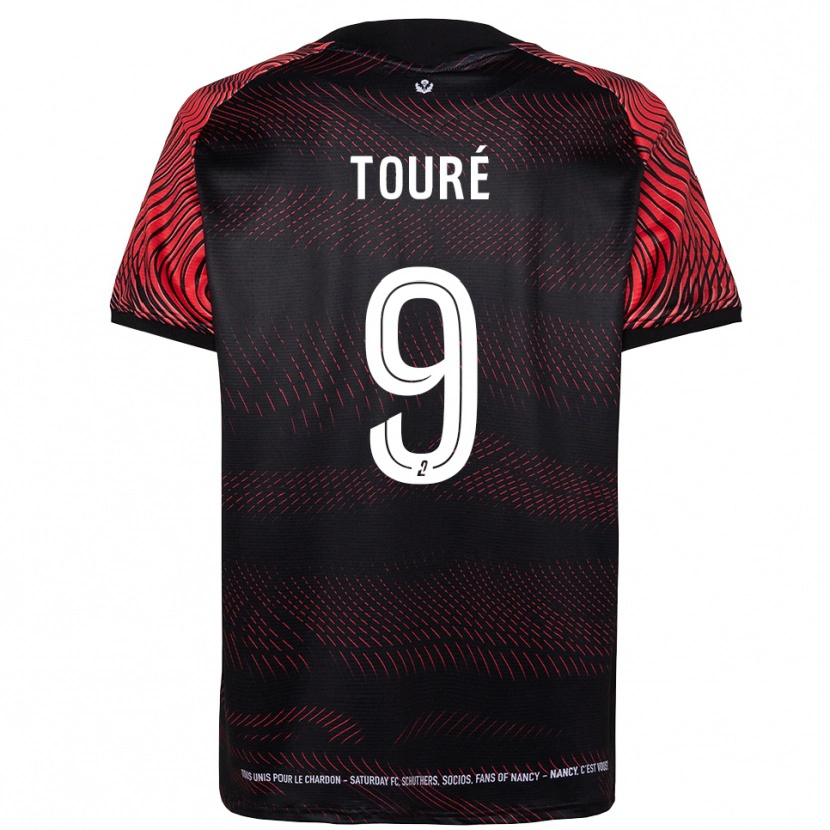 Danxen Herren Cheikh Touré #9 Weiß Rot Heimtrikot Trikot 2025/26 T-Shirt