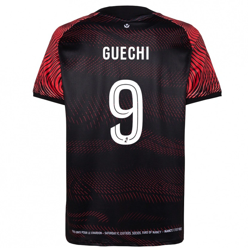 Danxen Herren Abderraouf Guechi #9 Weiß Rot Heimtrikot Trikot 2025/26 T-Shirt