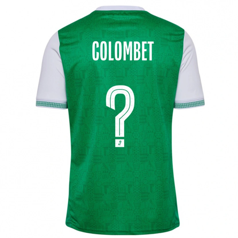 Danxen Herren Alexis Colombet #0 Grün Weiß Heimtrikot Trikot 2025/26 T-Shirt