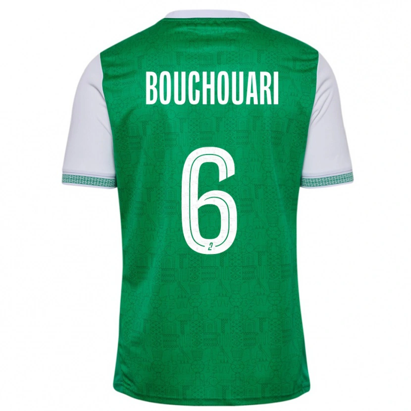Danxen Herren Benjamin Bouchouari #6 Grün Weiß Heimtrikot Trikot 2025/26 T-Shirt