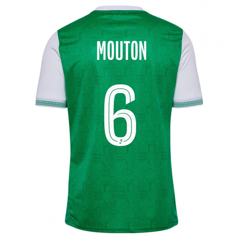 Danxen Herren Jules Mouton #6 Grün Weiß Heimtrikot Trikot 2025/26 T-Shirt