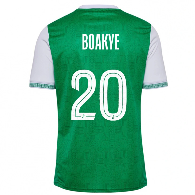 Danxen Herren Augustine Boakye #20 Grün Weiß Heimtrikot Trikot 2025/26 T-Shirt