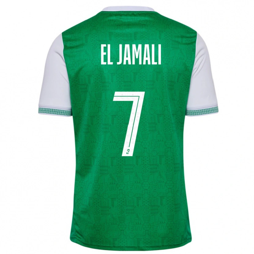 Danxen Herren Nadir El Jamali #7 Grün Weiß Heimtrikot Trikot 2025/26 T-Shirt