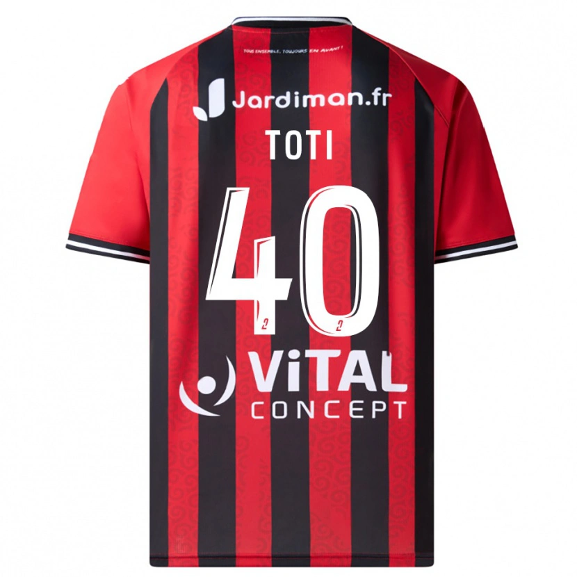 Danxen Herren Manon Toti #40 Rot Schwarz Heimtrikot Trikot 2025/26 T-Shirt