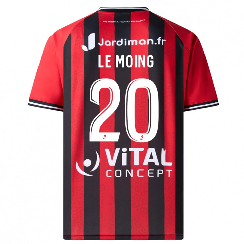 Danxen Herren Leonie Le Moing #20 Rot Schwarz Heimtrikot Trikot 2025/26 T-Shirt