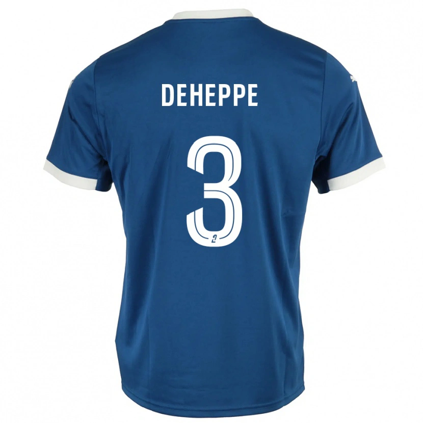 Danxen Herren Nathan Deheppe #3 Blau Weiß Heimtrikot Trikot 2025/26 T-Shirt