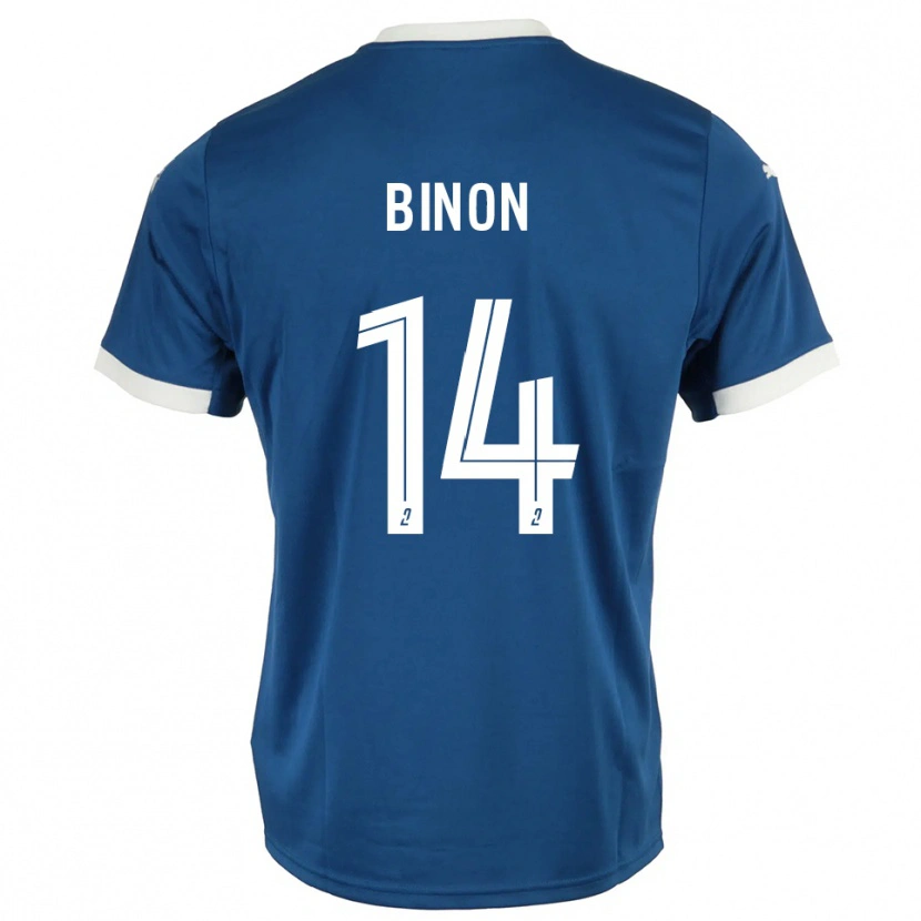 Danxen Herren Théo Binon #14 Blau Weiß Heimtrikot Trikot 2025/26 T-Shirt