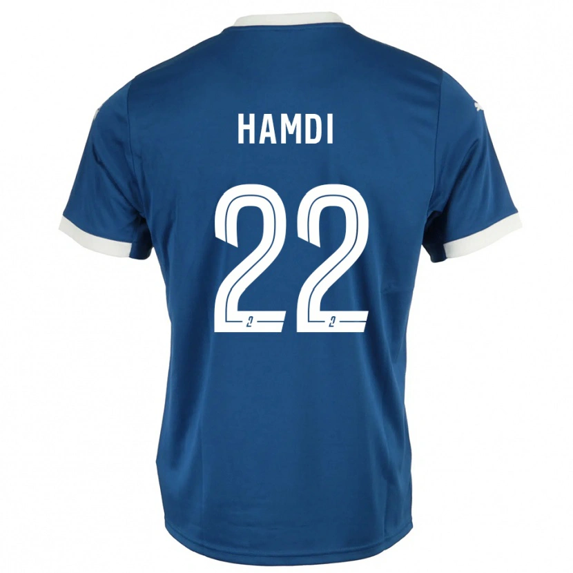 Danxen Herren Mathis Hamdi #22 Blau Weiß Heimtrikot Trikot 2025/26 T-Shirt