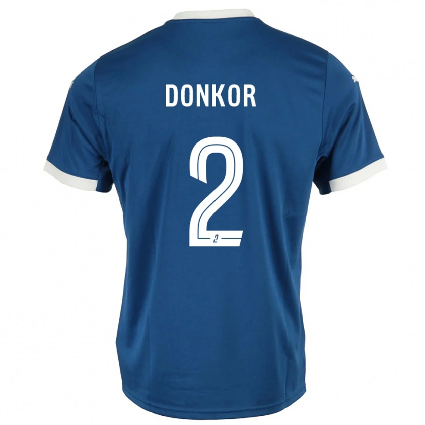 Danxen Herren Noah Donkor #2 Blau Weiß Heimtrikot Trikot 2025/26 T-Shirt
