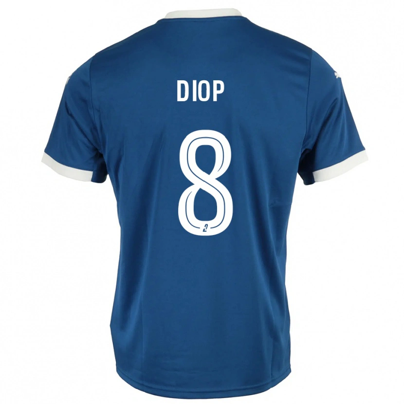 Danxen Herren Mouhamed Diop #8 Blau Weiß Heimtrikot Trikot 2025/26 T-Shirt