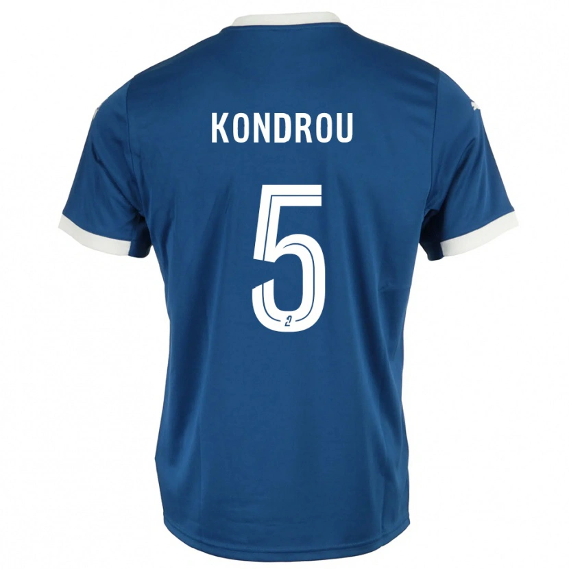 Danxen Herren David Kondrou #5 Blau Weiß Heimtrikot Trikot 2025/26 T-Shirt