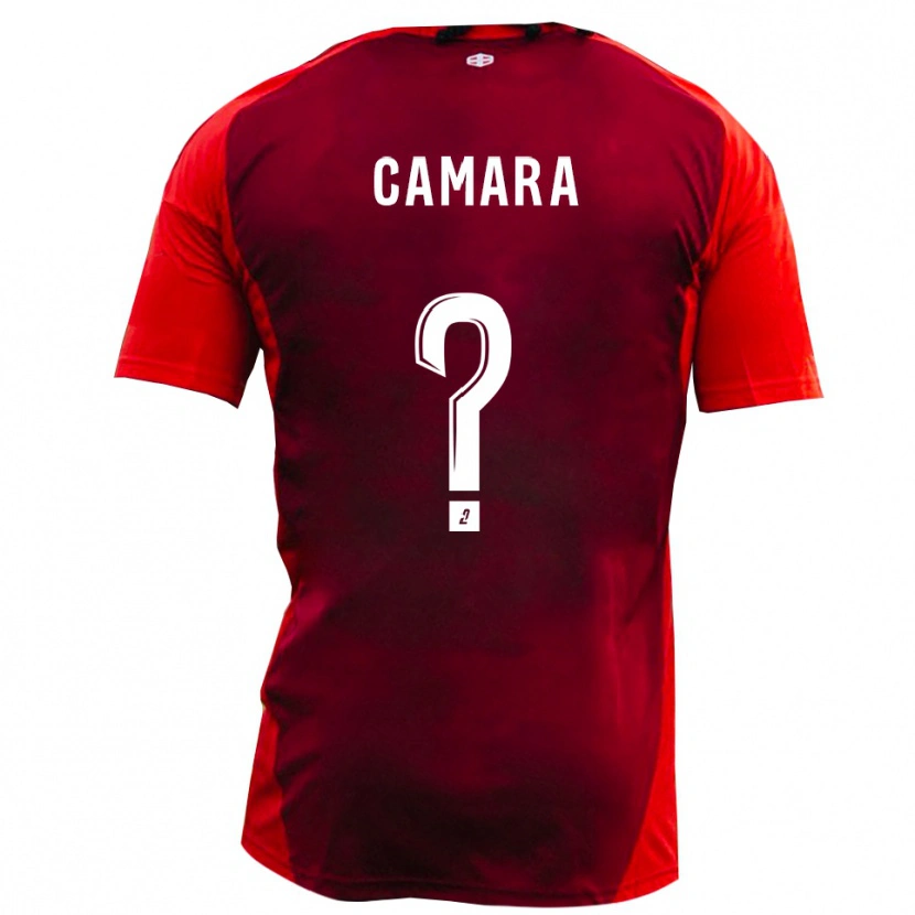 Danxen Herren Djibril Camara #0 Rot Burgund Heimtrikot Trikot 2025/26 T-Shirt