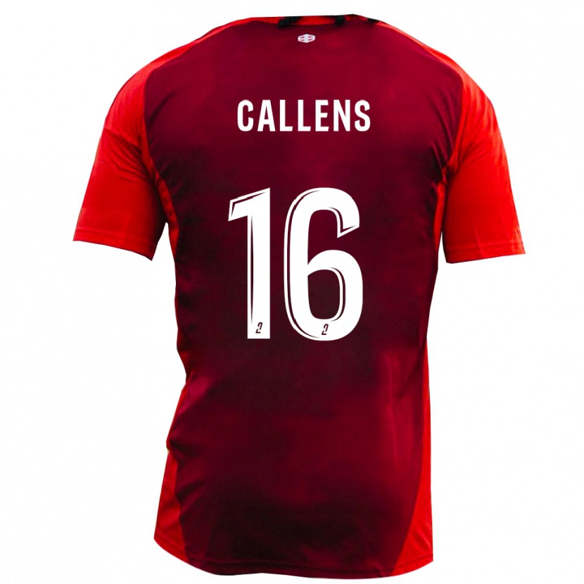 Danxen Herren Thomas Callens #16 Rot Burgund Heimtrikot Trikot 2025/26 T-Shirt