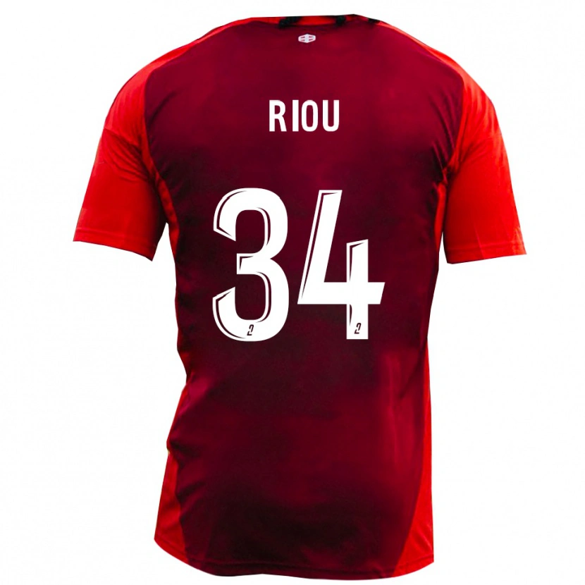 Danxen Herren Esteban Riou #34 Rot Burgund Heimtrikot Trikot 2025/26 T-Shirt