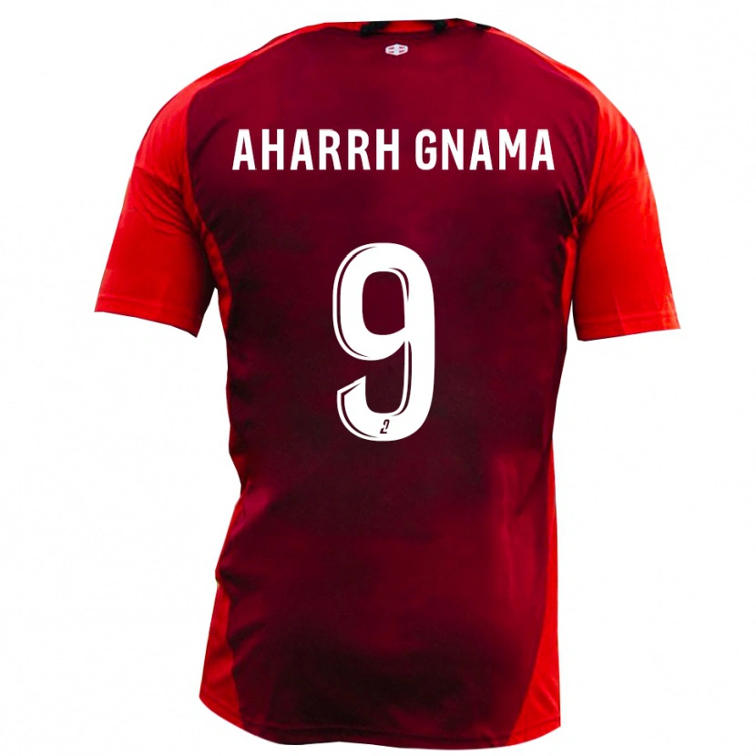 Danxen Herren Adji Joel Aharrh Gnama #9 Rot Burgund Heimtrikot Trikot 2025/26 T-Shirt