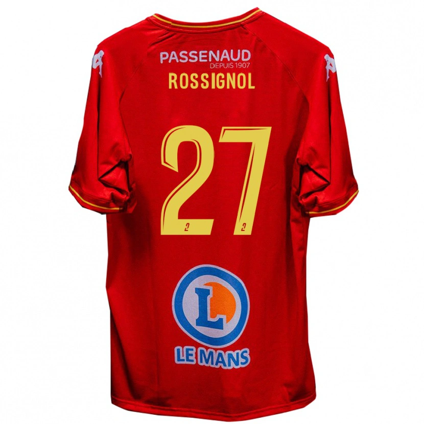 Danxen Herren Martin Rossignol #27 Rot Gelb Heimtrikot Trikot 2025/26 T-Shirt