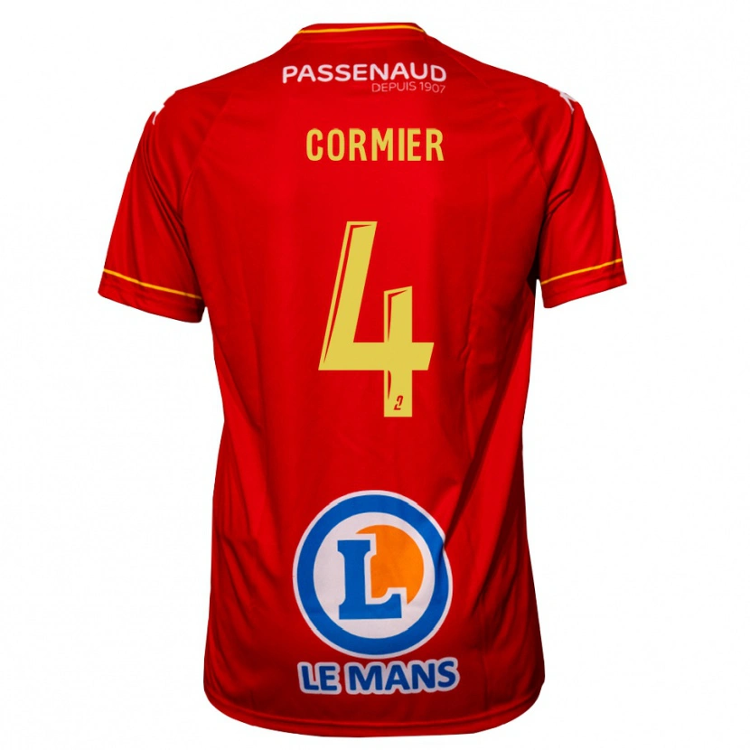 Danxen Herren Leny Cormier #4 Rot Gelb Heimtrikot Trikot 2025/26 T-Shirt