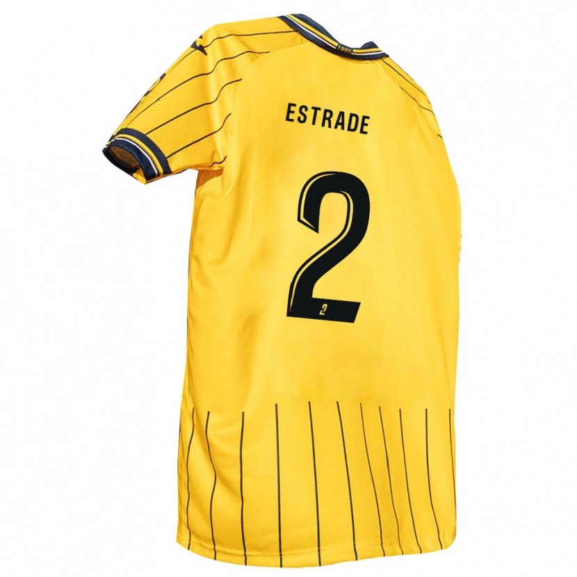 Danxen Herren Alexandre Estrade #2 Gelb Marine Heimtrikot Trikot 2025/26 T-Shirt