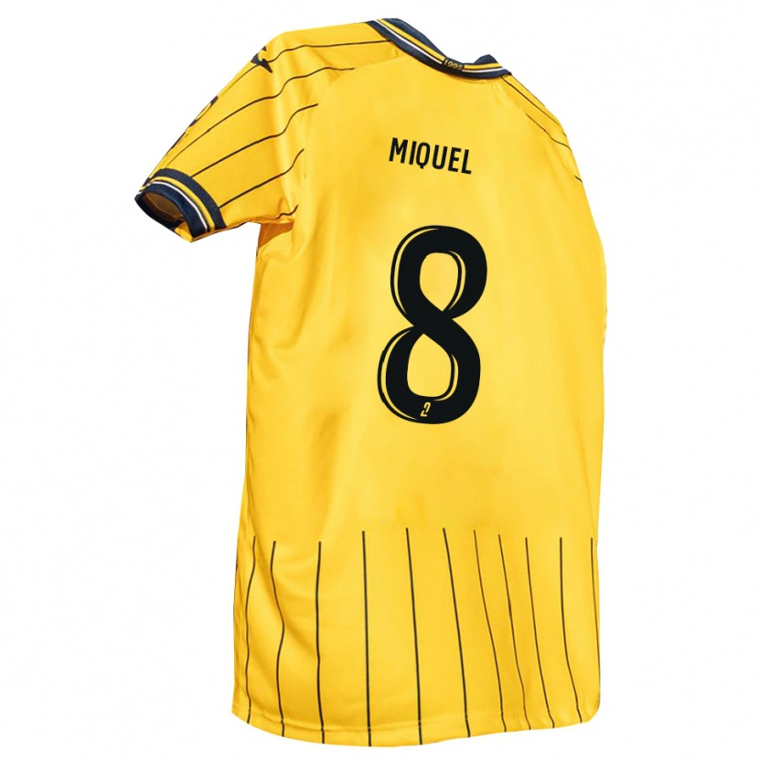 Danxen Herren Louan Miquel #8 Gelb Marine Heimtrikot Trikot 2025/26 T-Shirt