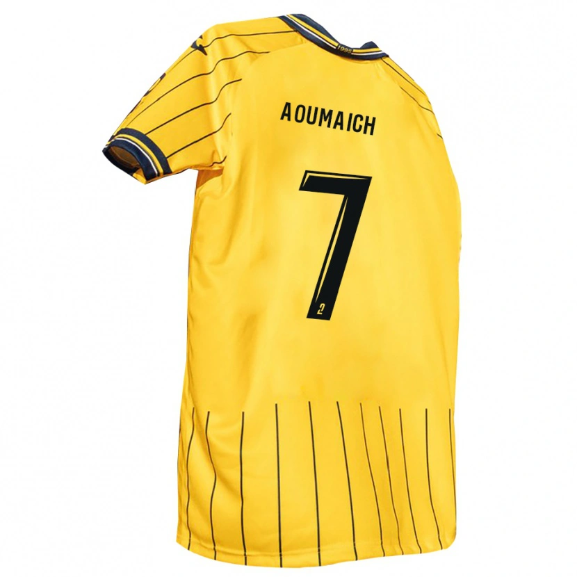Danxen Herren Ilias Aoumaich #7 Gelb Marine Heimtrikot Trikot 2025/26 T-Shirt