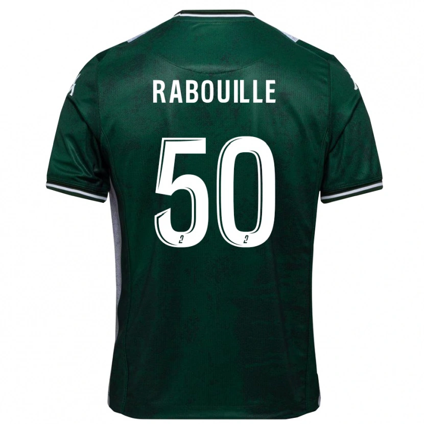 Danxen Herren Valentin Rabouille #50 Grün Weiß Heimtrikot Trikot 2025/26 T-Shirt
