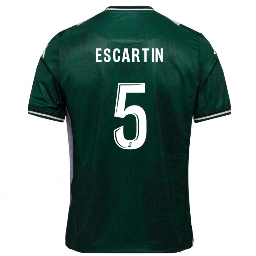 Danxen Herren Josué Escartin #5 Grün Weiß Heimtrikot Trikot 2025/26 T-Shirt