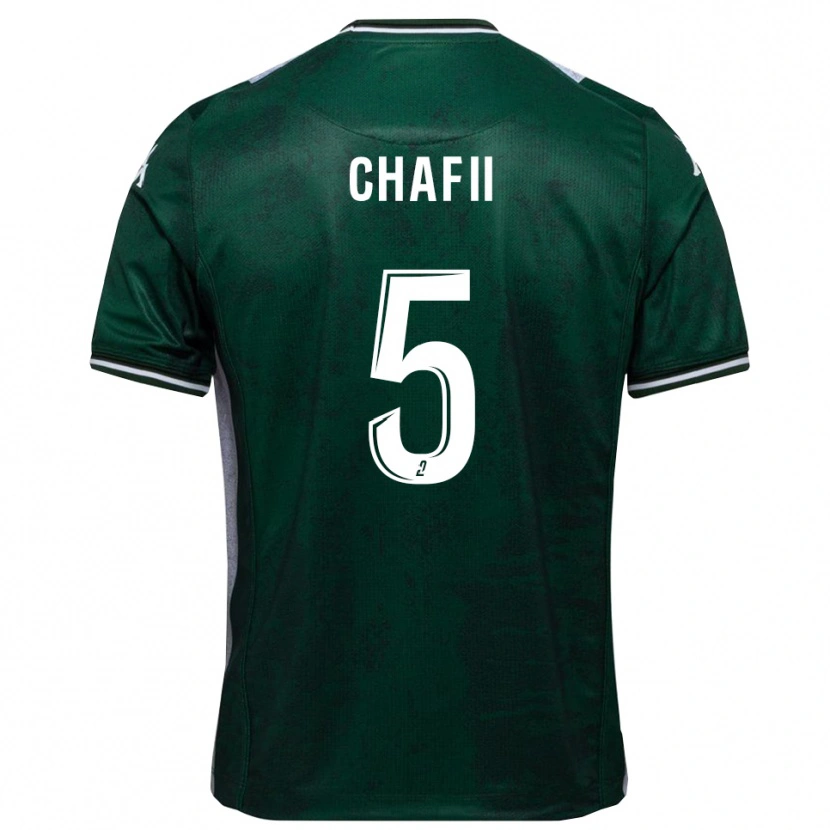 Danxen Herren Mehdi Chafii #5 Grün Weiß Heimtrikot Trikot 2025/26 T-Shirt