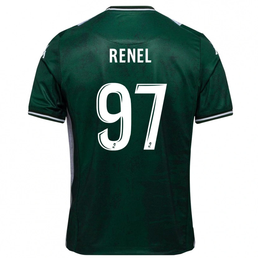 Danxen Herren Samuel Renel #97 Grün Weiß Heimtrikot Trikot 2025/26 T-Shirt