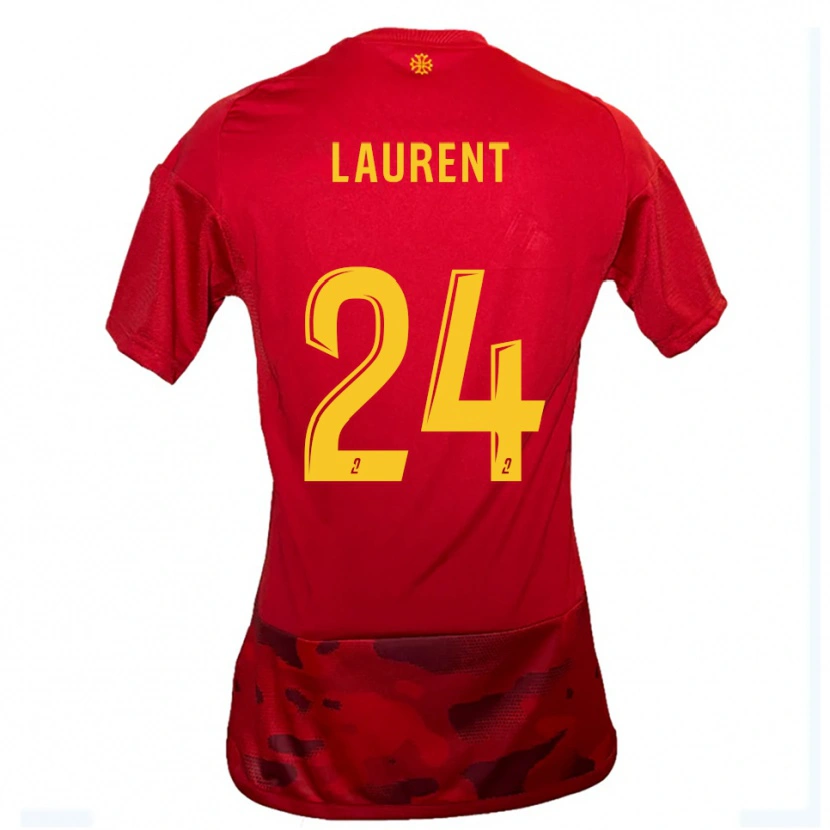 Danxen Herren Loni Laurent #24 Rot Gelb Heimtrikot Trikot 2025/26 T-Shirt
