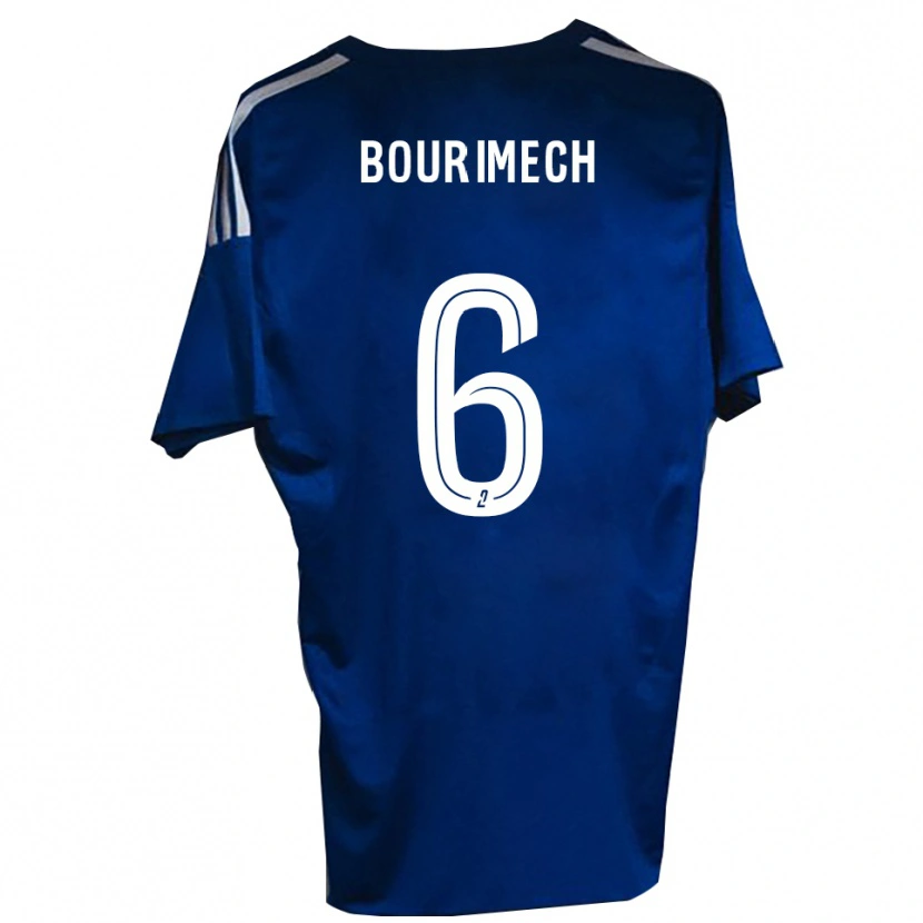 Danxen Herren Ilyes Bourimech #6 Blau Weiß Heimtrikot Trikot 2025/26 T-Shirt