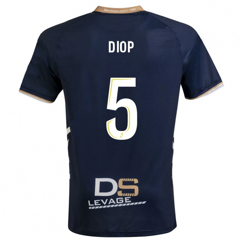 Danxen Herren Aaron Diop #5 Marine Gold Heimtrikot Trikot 2025/26 T-Shirt