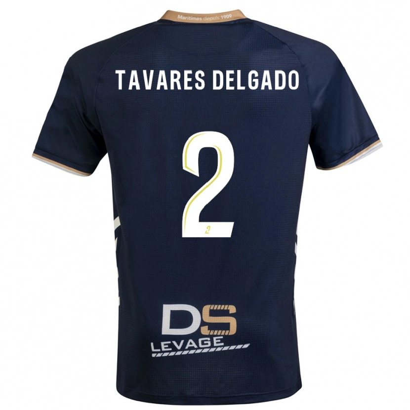 Danxen Herren Rony Tavares Delgado #2 Marine Gold Heimtrikot Trikot 2025/26 T-Shirt
