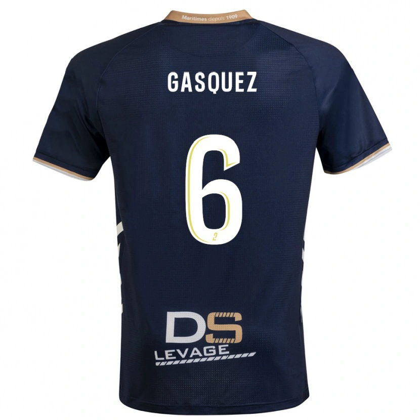 Danxen Herren Isaac Gasquez #6 Marine Gold Heimtrikot Trikot 2025/26 T-Shirt